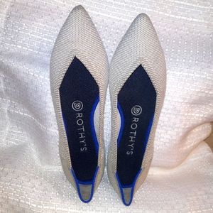 ROTHY'S pebble gray flats.